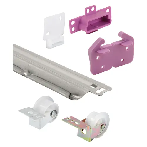 Drawer Track Kit, Undermount Mounting, Galvanized Steel, Purple Drawer Track Kit, Undermount Mounting, Galvanized Steel, Purple