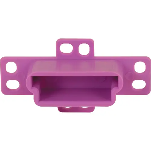 Drawer Track Backplate, 3/4 in L, 2-3/4 in W, Nylon/Steel Purple Drawer Track Backplate, 3/4 in L, 2-3/4 in W, Nylon/Steel Purple