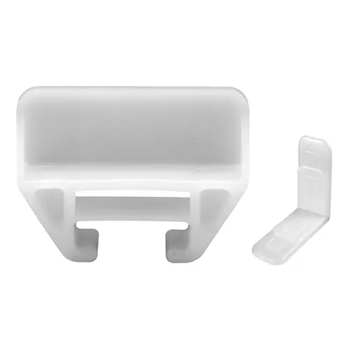 Drawer Track Guide 1-1/8" L Polyethylene Center Guide White - pack of 6