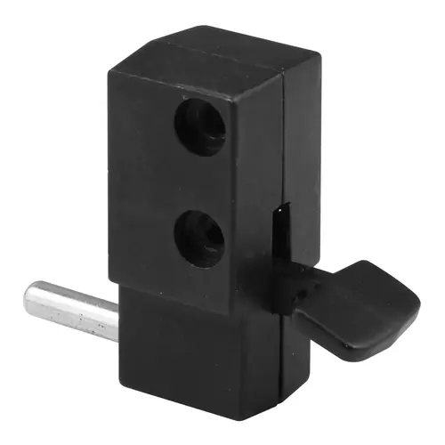 Black Diecast, Step-On Patio Door Lock (Single Pack)