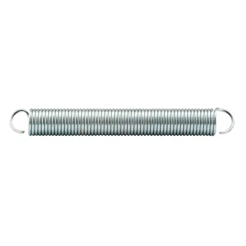 Extension Spring, Spring Steel Construction, Nickel-Plated Finish, 0.148 GA x 1-1/4 in. x 10 in., Single Loop Open (Single Pack)