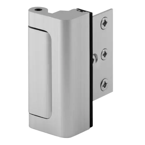 Blocker Entry Door Stop, 2-3/16 in L, 1-3/8 in W, Aluminum, Anodized Satin Nickel Blocker Entry Door Stop, 2-3/16 in L, 1-3/8 in W, Aluminum, Anodized Satin Nickel