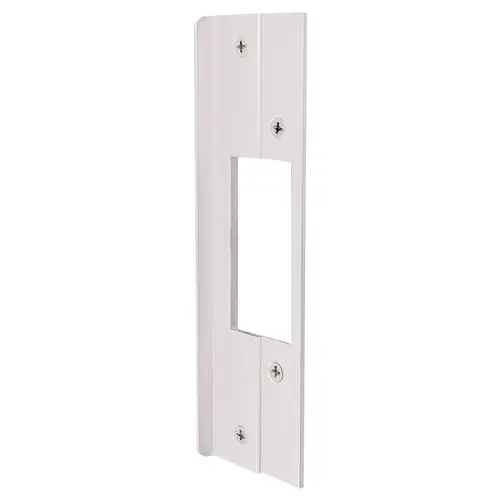 Door Latch Protector, 6 in L, 13/16 in W, Aluminum Door Latch Protector, 6 in L, 13/16 in W, Aluminum