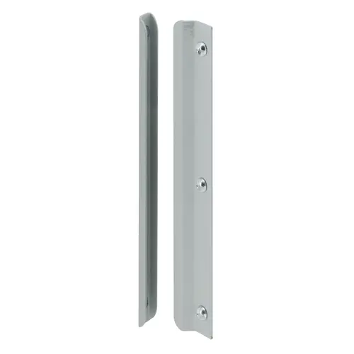 Steel Latch Shield for Swing-In Doors, 6 Inch, Gray (Single Pack)