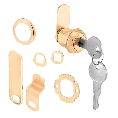 Drawer and Cabinet Lock, Keyed Lock, Y13 Yale Keyway, Brass Drawer and Cabinet Lock, Keyed Lock, Y13 Yale Keyway, Brass