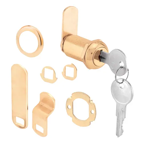 Drawer and Cabinet Lock, Keyed Lock, Y11 Yale Keyway, Brass