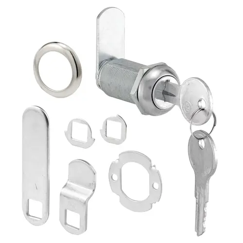 Drawer and Cabinet Lock, Keyed Lock, Stainless Steel, Chrome Drawer and Cabinet Lock, Keyed Lock, Stainless Steel, Chrome