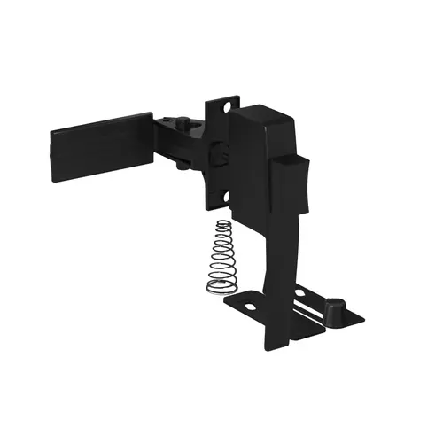 Push Button Latch Set Black free Hanging Handle fits Doors 1 To 1-1/4in Thick Push Button Latch Set Black free Hanging Handle fits Doors 1 To 1-1/4in Thick