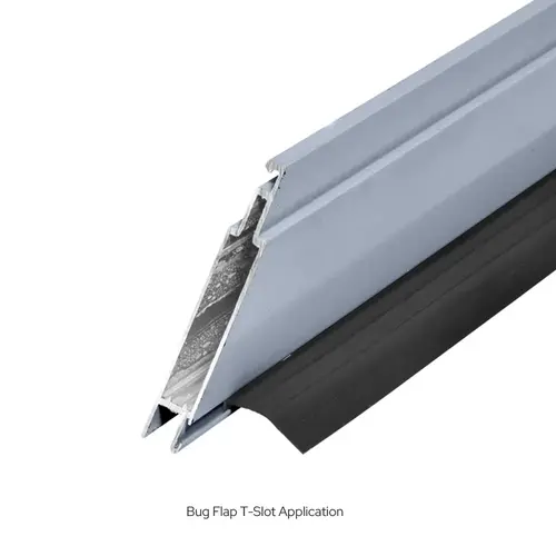 Clear Anodized 36" x 81" Heavy-Duty Extruded K.D. Sliding Screen Door Kit - 2" Frame with T-Slot Vinyl Design