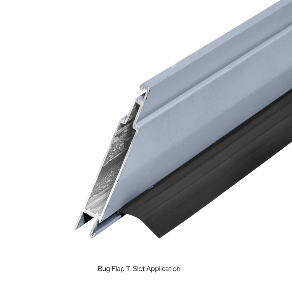 CRL KDT2036 Clear Anodized 36" x 81" Heavy-Duty Extruded K.D. Sliding Screen Door Kit - 2" Frame with T-Slot Vinyl Design
