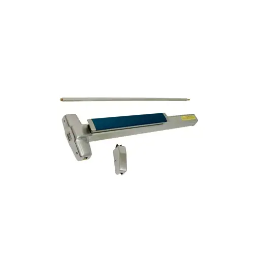 Von Duprin AX-PA-9927EO-626-36-LBR SVR Surface Vertical Rod Exit Device, (AX - 5lb Accessible California Building Code), (PA - Pushpad Armor), Exit Only No Trim, 36" x 84", LBR Less Bottom Rod, Hex Dogging, Grade 1, 626/US26D Satin Chrome SVR Surface Vertical Rod Exit Device, (AX - 5lb Accessible California Building Code), (PA - Pushpad Armor), Exit Only No Trim, 36" x 84", LBR Less Bottom Rod, Hex Dogging, Grade 1, 626/US26D Satin Chrome