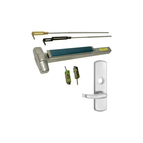 Von Duprin 9847L-NL-626-36-LHR-17 KIT - CVR (Concealed Vertical Rod) Smooth Exit Device, 996L-NL-17 Nightlatch Lever Trim (Requires Rim Cylinder), LHR Left Hand Reverse/Reversible Handing (Snap Ring Tool Required), 36" x Up to 96", Hex Dogging, Grade 1, 626/US26D Satin Chrome KIT - CVR (Concealed Vertical Rod) Smooth Exit Device, 996L-NL-17 Nightlatch Lever Trim (Requires Rim Cylinder), LHR Left Hand Reverse/Reversible Handing (Snap Ring Tool Required), 36" x Up to 96", Hex Dogging, Grade 1, 626/US26D Satin Chrome