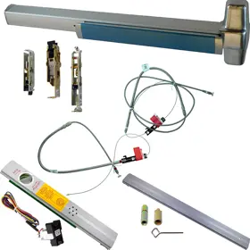Von Duprin KIT - Fire-Rated Alarmed (Requires 1-1/4 Mortise Cylinder) CVC (Concealed Vertical Cable) Grooved Exit Device RX RX-9849EO-F-626-48-ALK Von Duprin KIT - Fire-Rated Alarmed (Requires 1-1/4 Mortise Cylinder) CVC (Concealed Vertical Cable) Grooved Exit Device RX RX-9849EO-F-626-48-ALK