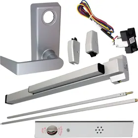 Von Duprin KIT - RX (Request to Exit Switch) Alarmed SVR Surface Vertical Rod Exit Device 230L Lever Trim LHR Left Hand Rev RX-2227L-689-36 LHR ALK Von Duprin KIT - RX (Request to Exit Switch) Alarmed SVR Surface Vertical Rod Exit Device 230L Lever Trim LHR Left Hand Rev RX-2227L-689-36 LHR ALK