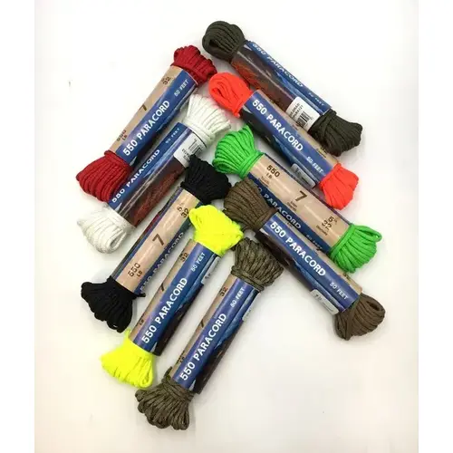 48pc. MIXED COLOR PARACORD PARA-MIX 50 ft HANKS 48pc. MIXED COLOR PARACORD PARA-MIX 50 ft HANKS