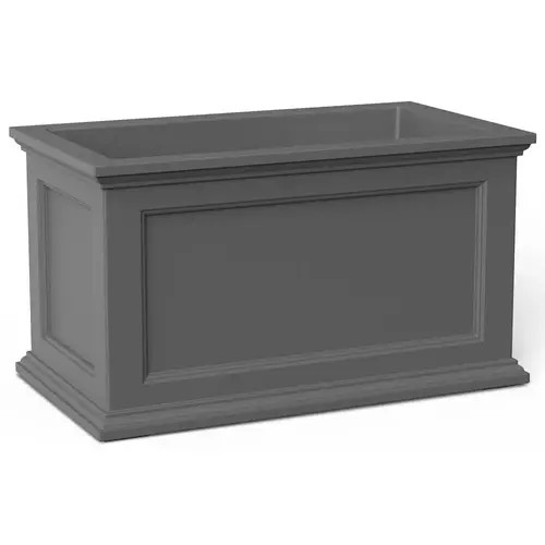 Mayne Fairfield 20x36 Planter - Graphite Grey Gray Mayne Fairfield 20x36 Planter - Graphite Grey Gray