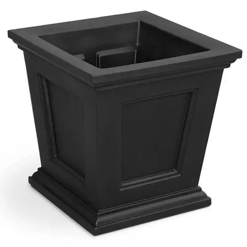 Mayne Fairfield 16x16 Square Planter - Black Mayne Fairfield 16x16 Square Planter - Black