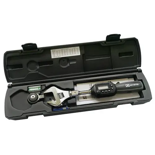JB Industries Digital Torque Wrench Kit Adjustable Head With 3/8" Square Drive
