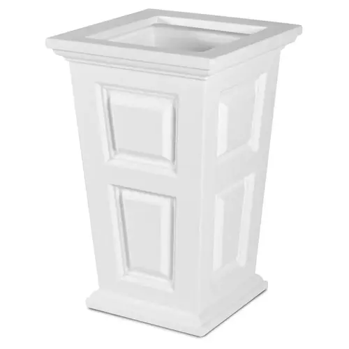 Mayne Wyndham 24" Tall Planter - White Mayne Wyndham 24" Tall Planter - White