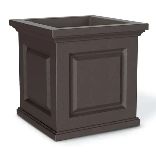Mayne Nantucket 20x20 Square Planter - Espresso Brown Mayne Nantucket 20x20 Square Planter - Espresso Brown