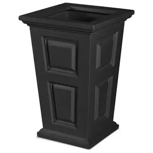 Mayne 5929-B Mayne Wyndham 24" Tall Planter - Black