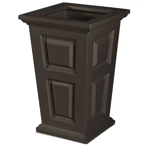 Mayne Wyndham 24" Tall Planter - Espresso Brown Mayne Wyndham 24" Tall Planter - Espresso Brown