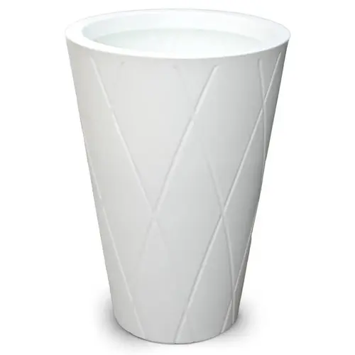Mayne Versailles 26" Tall Round Planter- White Mayne Versailles 26" Tall Round Planter- White