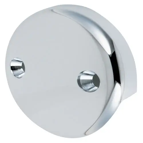 Blank Bathtub Two-Hole Overflow Plate, Chrome Finish Blank Bathtub Two-Hole Overflow Plate, Chrome Finish