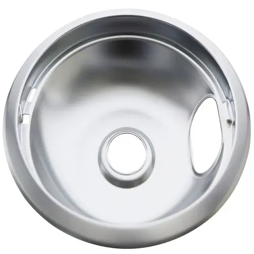 8 In. Chrome Drip Bowl For Ge, Package Of 6 Silver 8 In. Chrome Drip Bowl For Ge, Package Of 6 Silver
