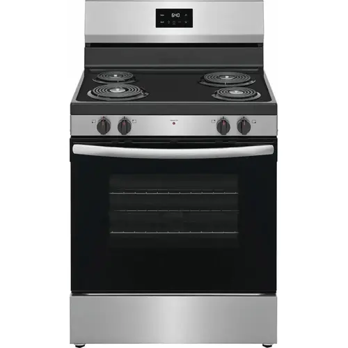 Frigidaire 30 In Freestanding Coil Top Manual Clean Range Stainless Steel Frigidaire 30 In Freestanding Coil Top Manual Clean Range Stainless Steel