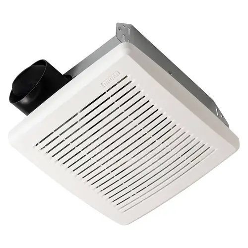 NuTone 696N Ventilation Fan, 7-1/2 in L, 7-1/4 in W, 0.9 A, 120 V, 50 cfm Air, Polypropylene/Steel, White NuTone 696N Ventilation Fan, 7-1/2 in L, 7-1/4 in W, 0.9 A, 120 V, 50 cfm Air, Polypropylene/Steel, White