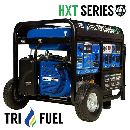 Duromax 13,000w/10,500w Trifuel Remote Start Gasoline Propane Portable Generator