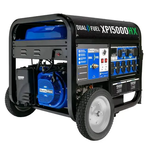 Duromax 15000w/12000w Dual Fuel Elec. Start Gasoline/Propane Portable Generator