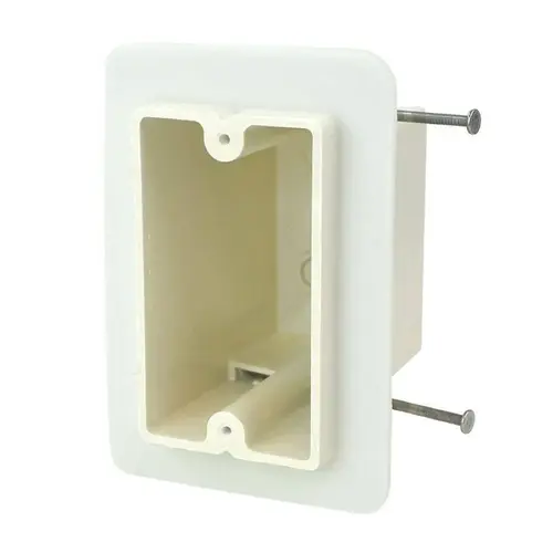 Allied Moulded 1-Gang New Work Fiberglass Vapor Seal Switch/Outlet Box Off White Off-White
