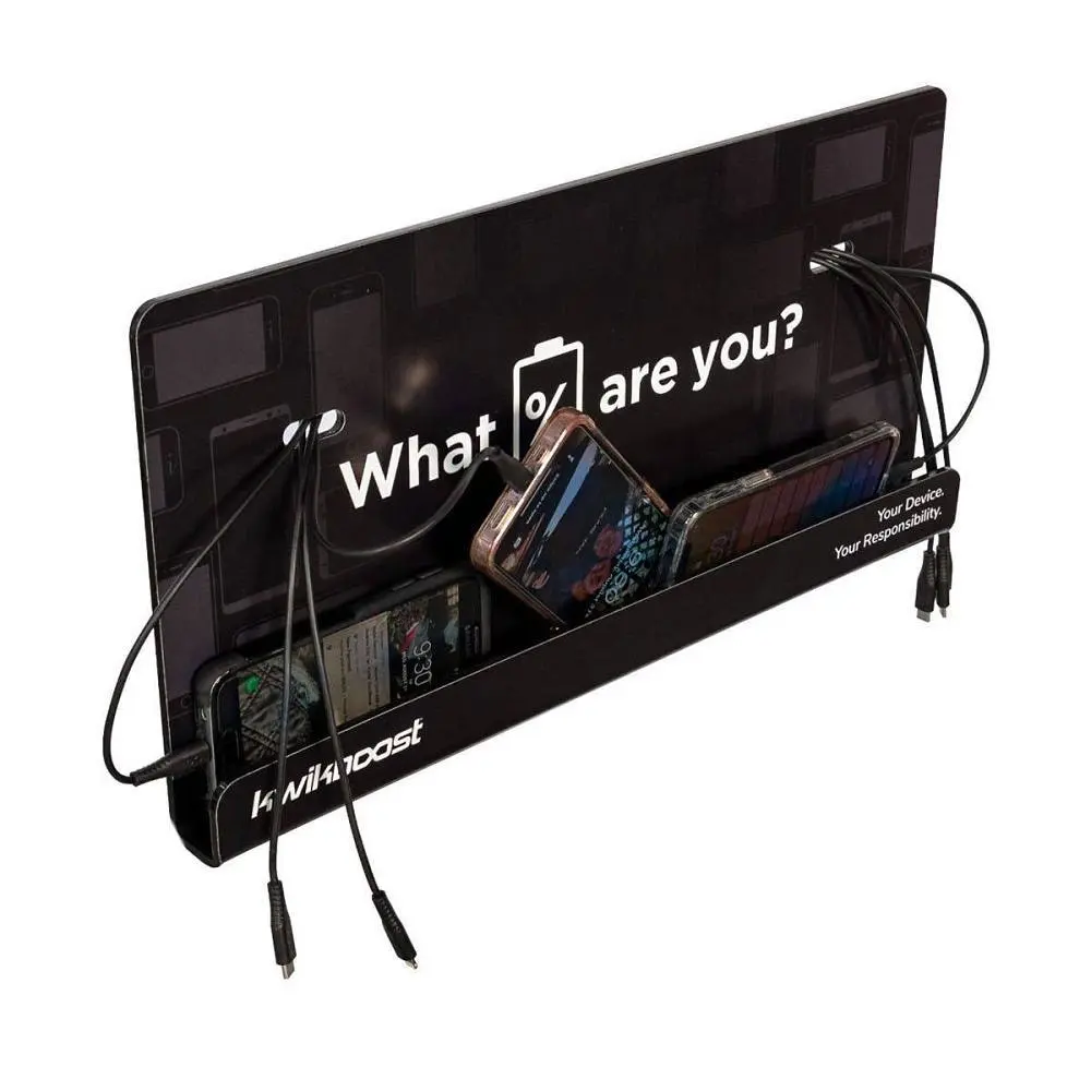 LUXOR Luxor Kwikboost Basic Courtesy Charge Station Wall Mount W/Acrylic Sign Holder KB99034