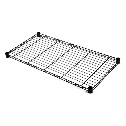 Quantum Storage Systems Wire Shelf 72"W X 12"D Black Epoxy Finish Quantum Storage Systems Wire Shelf 72"W X 12"D Black Epoxy Finish