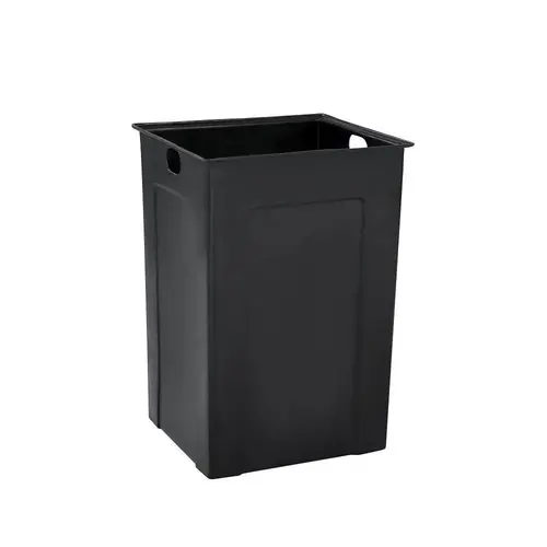 Alpine Industries 55-Gallon Plastic Trash Can Liner Bin Black Alpine Industries 55-Gallon Plastic Trash Can Liner Bin Black