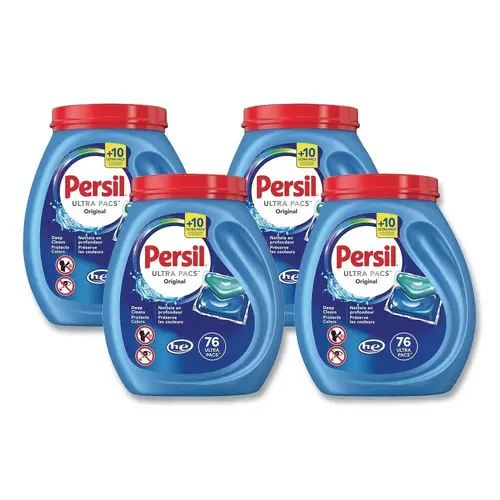 Persil Ultra Pacs Original Everyday Clean Laundry Detergent 76 Pods/Tub Case Of 4