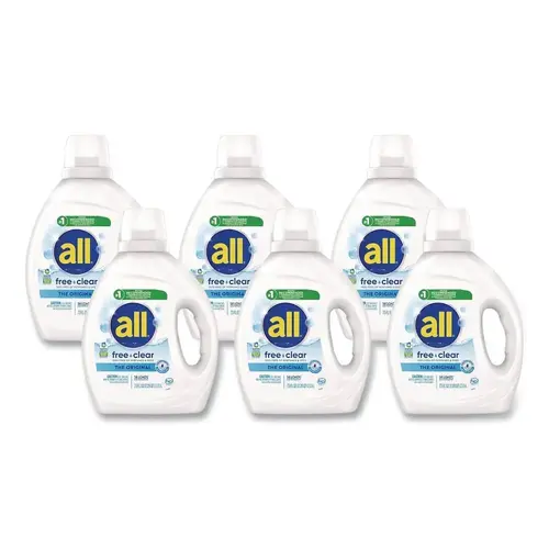 Free Clear He Laundry Detergent 58 Loads Unscented 73oz Bottle Case Of 6