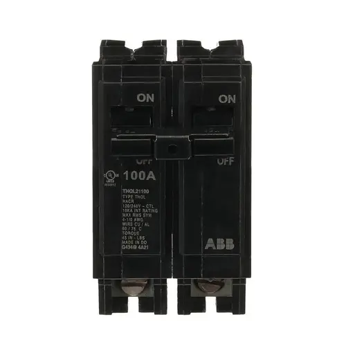 Abb 100 Amp 2 In. Double-Pole Circuit Breaker Thql2100a