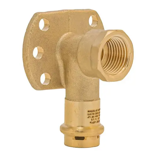 Quickfitting Surepress 1/2" X 1/2" Brass 90 degree Drop Ear Elbow Quickfitting Surepress 1/2" X 1/2" Brass 90 degree Drop Ear Elbow