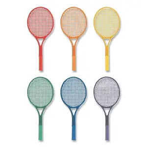 Champion Sport JTRSET Champion Sports Plastic Tennis Racket Set, Six 21" Rackets, Package Of 6