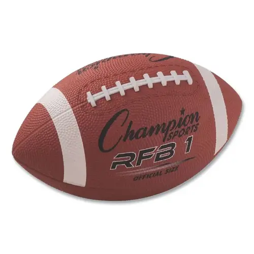Champion Sports Rubber Sports Ball, Football, Official Nfl, No. 9 Size, Brown
