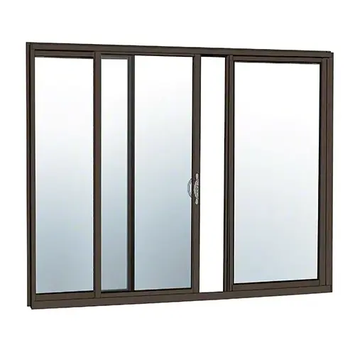Bronze Anodized OXO Sliding Door Thermally Broken Block Frame Unglazed KD Kit with Screen Bronze Anodized OXO Sliding Door Thermally Broken Block Frame Unglazed KD Kit with Screen