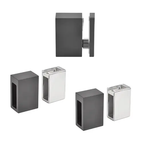 Matte Black Replacement 90-Degree Accessory Kit & Wall Bracket for Cavoli Sliding Shower Door System Matte Black Replacement 90-Degree Accessory Kit & Wall Bracket for Cavoli Sliding Shower Door System