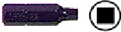 CRL 9502S 1/8" Size Square Insert Bit