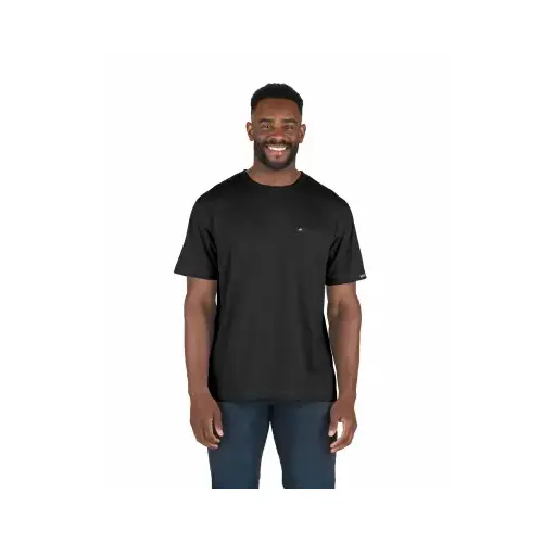 Performance Men's 2XL Black Short Sleeve Pocket T-Shirt Performance Men's 2XL Black Short Sleeve Pocket T-Shirt