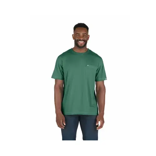 Performance Men's Medium Pine Short Sleeve Pocket T-Shirt Performance Men's Medium Pine Short Sleeve Pocket T-Shirt