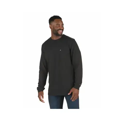 MED BLK LS LW T-Shirt
