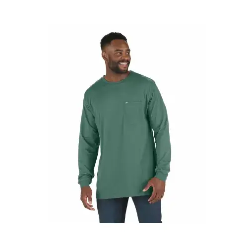 Performance Men's 2XL Pine Green Long Sleeve Pocket T-Shirt Performance Men's 2XL Pine Green Long Sleeve Pocket T-Shirt